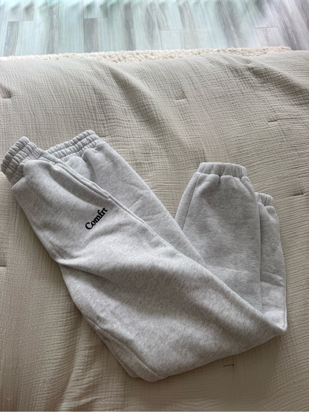 Comfrt Storm Heather Gray Womens Sweatpant Joggers